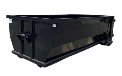 A 10 cubic yard dumpster, suitable for seasonal cleanups and small remodeling projects, provided by Pioneer Valley Waste Solutions.