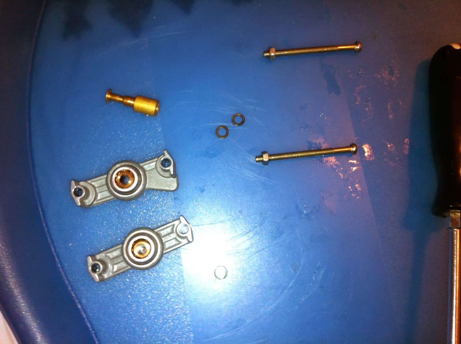 Pioneer PL-12D motor rotor, cleaned and ready for bearing frame reassembly.