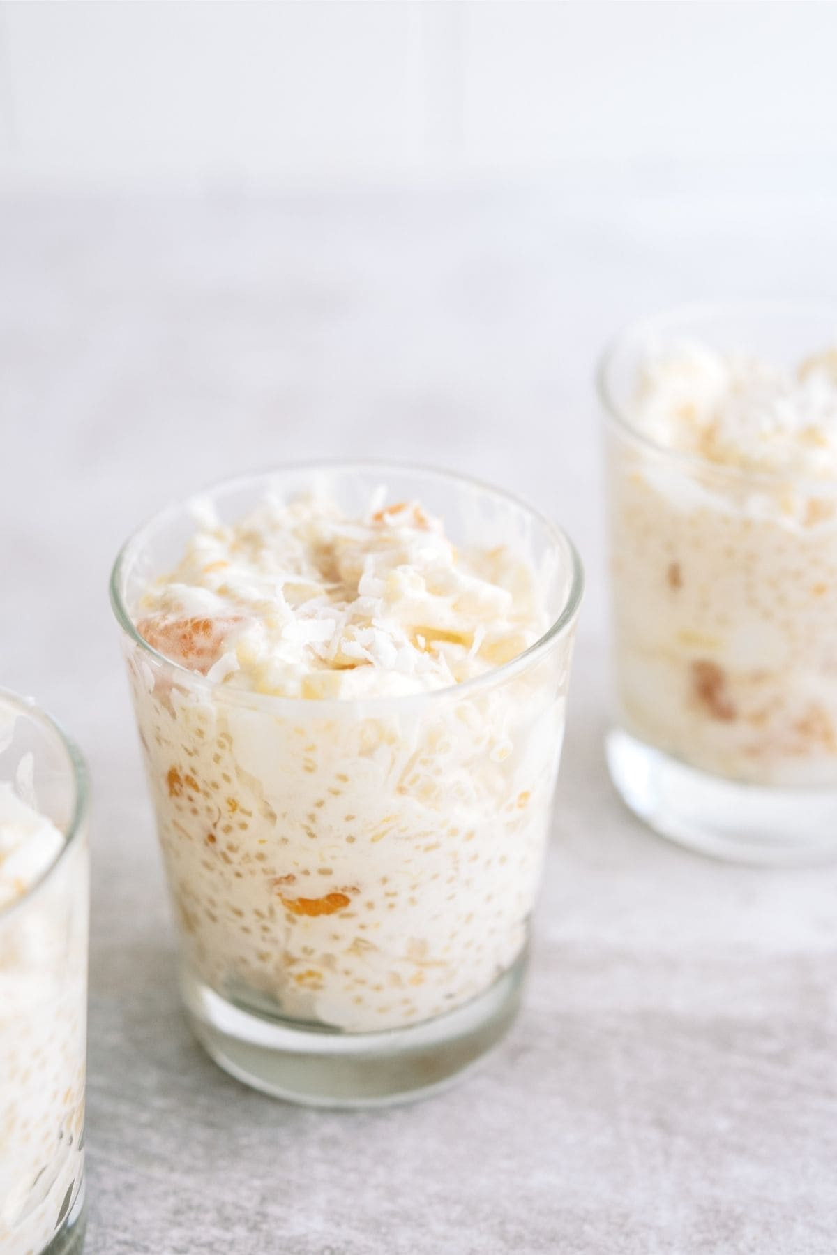 Mom’s Frog Eye Salad in individual serving cups