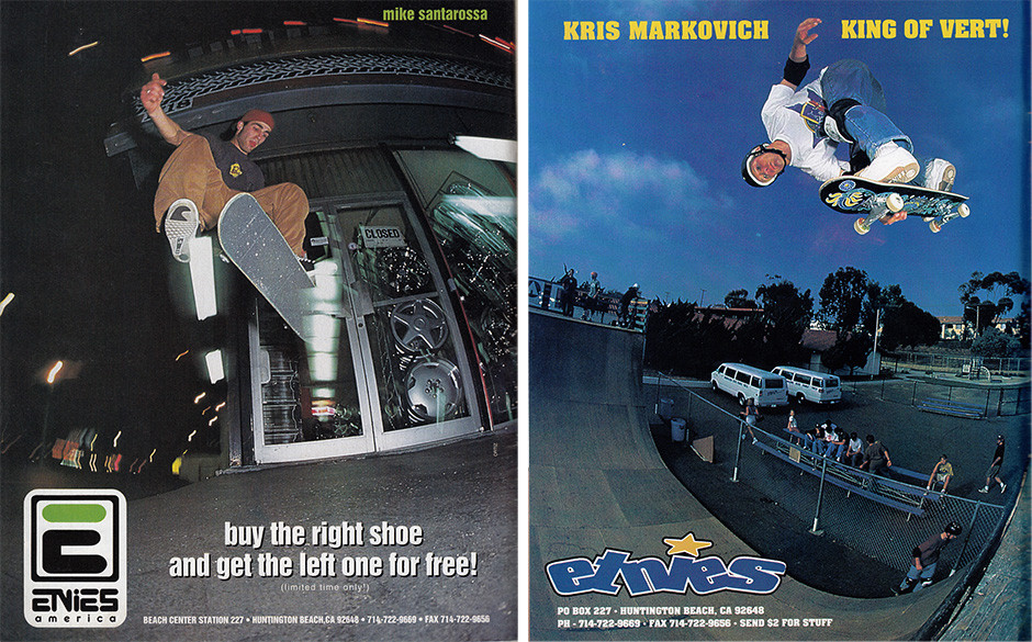 Mike Santarossa and Kris Markovich Etnies Ads